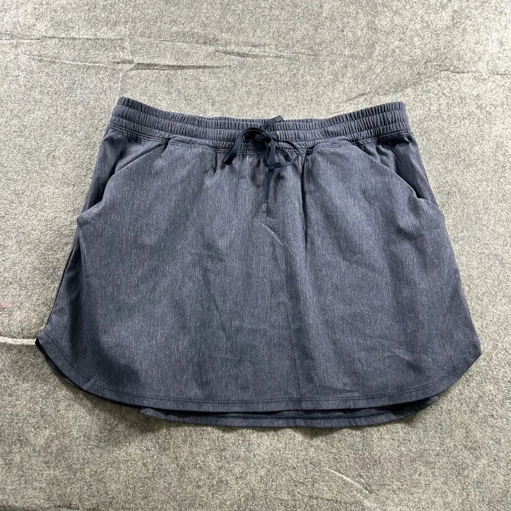 Lucy Activewear Skirt Womens Small Mini Nylon Stretch Athletic Blue